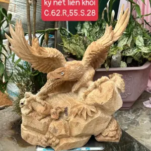 ai-bang-san-G5712-1 Tượng Đại Bàng Săn Mồi Gỗ Ngọc Am Thơm Nức Hàng Kỹ Nét Liền Khối G5712