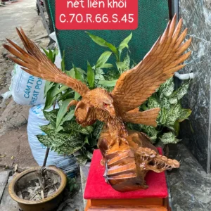 ai-bang-san-G6042-1 Tượng Đại Bàng Săn Mồi Gỗ Hương Ta Hàng Kỹ Nét Liền Khối G6042
