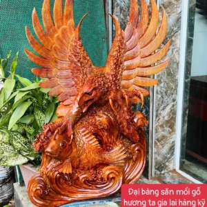 ai-bang-san-G6103-1 Tượng Đại Bàng Săn Mồi Gỗ Hương Ta Gia Lai Hàng Kỹ Nét Liền Khối G6103