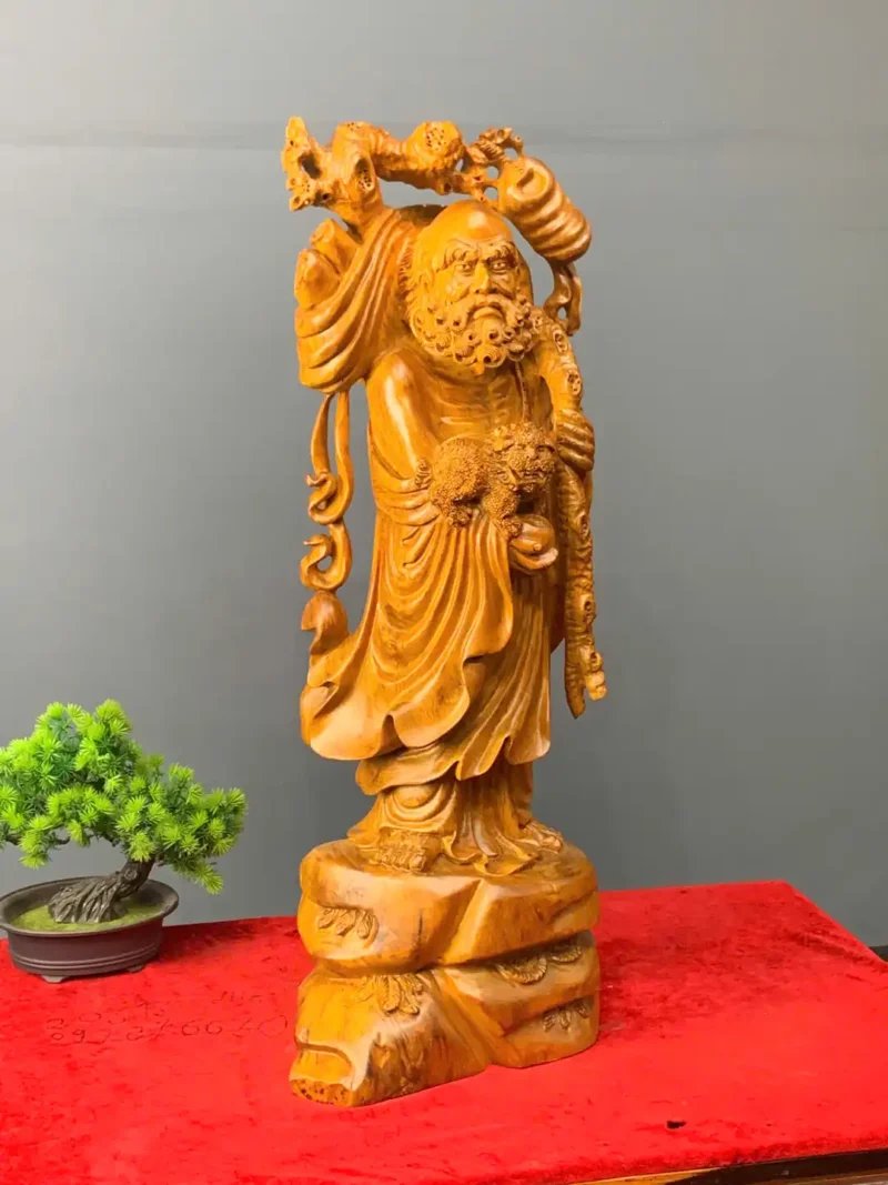 at-ma-go-huong-ta-G6083-2 Tượng Đạt Ma Gỗ Hương Ta Liền Khối G6083