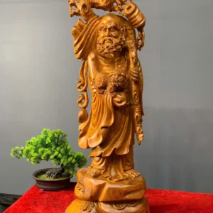 at-ma-go-huong-ta-G6083-3 Tượng Đạt Ma Gỗ Hương Ta Liền Khối G6083