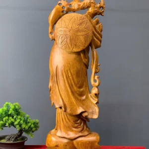 at-ma-go-huong-ta-G6083-5 Tượng Đạt Ma Gỗ Hương Ta Liền Khối G6083