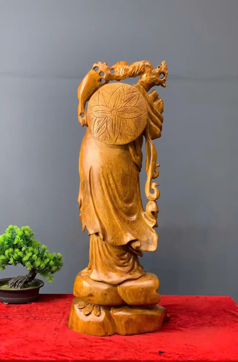 at-ma-go-huong-ta-G6083-5 Tượng Đạt Ma Gỗ Hương Ta Liền Khối G6083