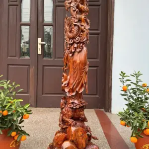 at-ma-hang-long-phuc-nghe-go-sua-bac-G5369-7 Tượng Đạt Ma Hàng Long Phục Nghê Gỗ Sưa Bắc Đỏ Hàng Kỹ Vip Nghệ Nhân Chế Tác G5369