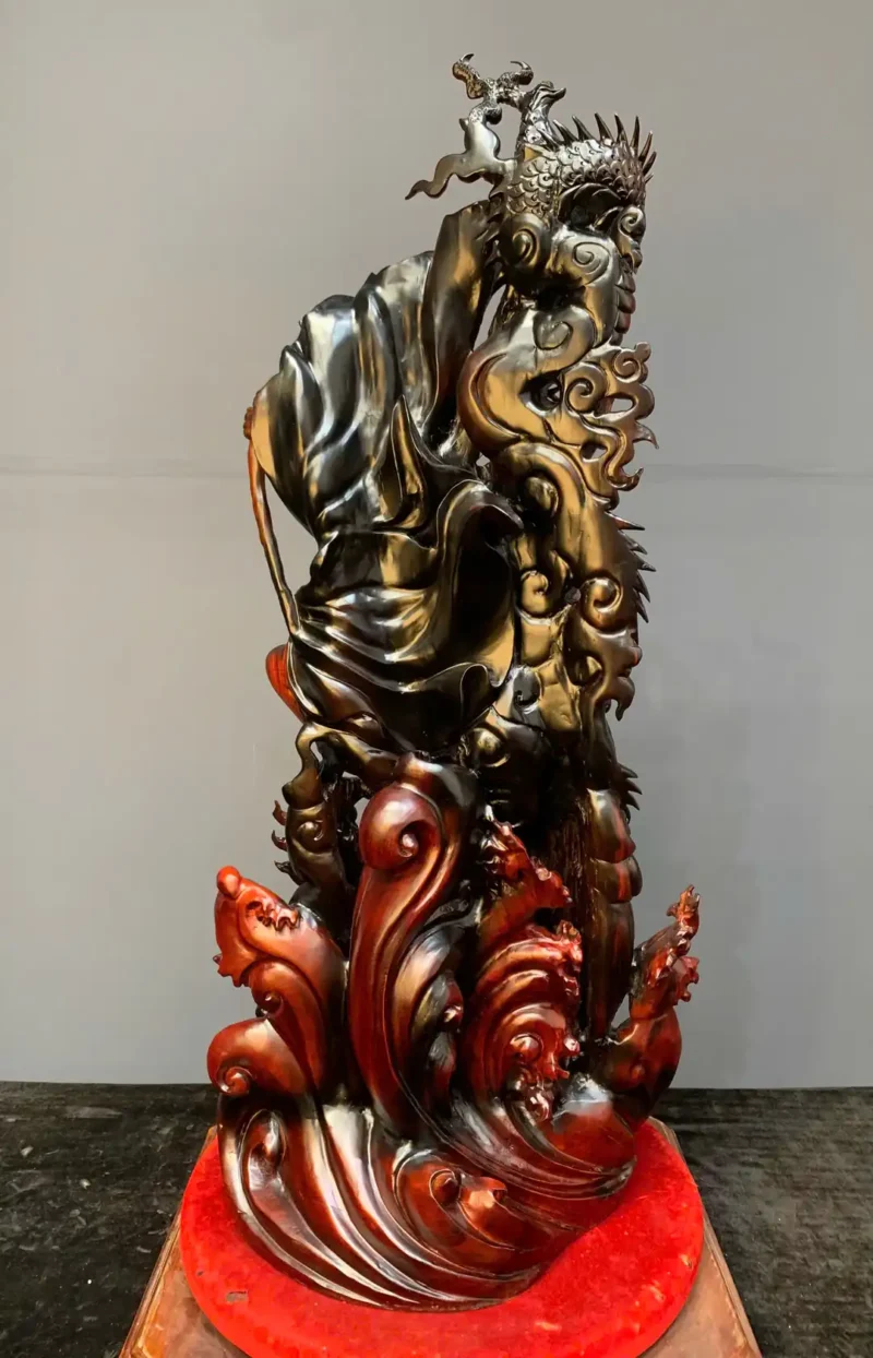 at-ma-thuan-long-go-trac-cao-G6046-5 Tượng Đạt Ma Thuần Long Gỗ Trắc Liền Khối G6046