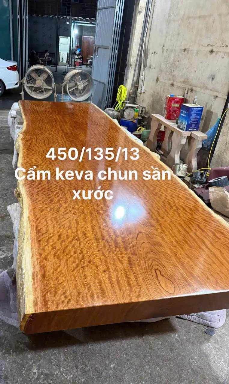 ban-nguyen-tam-go-cam-keva-G5490-1 Bàn Nguyên Tấm Gỗ Cẩm Keva Chun Sần G5490