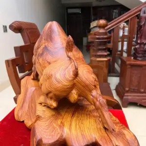 bo-tot-go-cam-viet-G5127-5_1_Bò Tót Gỗ Cẩm Việt Bám Chun To Đẹp Giá 5.200 Triệu Kích Thước Cao 33cm, Ngang 54cm, Sâu 24cm Tượng Bò Tót Gỗ Cẩm Việt Bám Chun To Đẹp Liền Khối G5127