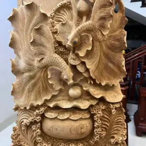 ca-xiem-go-ngoc-am-G5071-7_Cá Xiêm Gỗ Ngọc Am To Nặng Liền Khối Giá 5.600 Triệu Kích Thước Cao 103cm, Ngang 54cm, Sâu 21cm Tượng Cá Xiêm Gỗ Ngọc Am To Nặng Liền Khối G5071