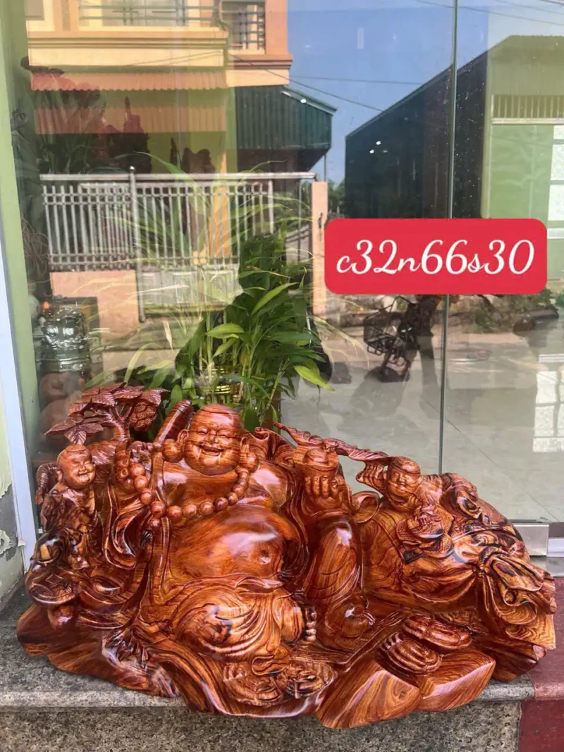 cu-di-lac-G5991-1 Tượng Cụ Di Lặc Cẩm Chun Sụn Hàng Đục Kỹ Sắc Nét Tặng Kèm Kỷ G5991