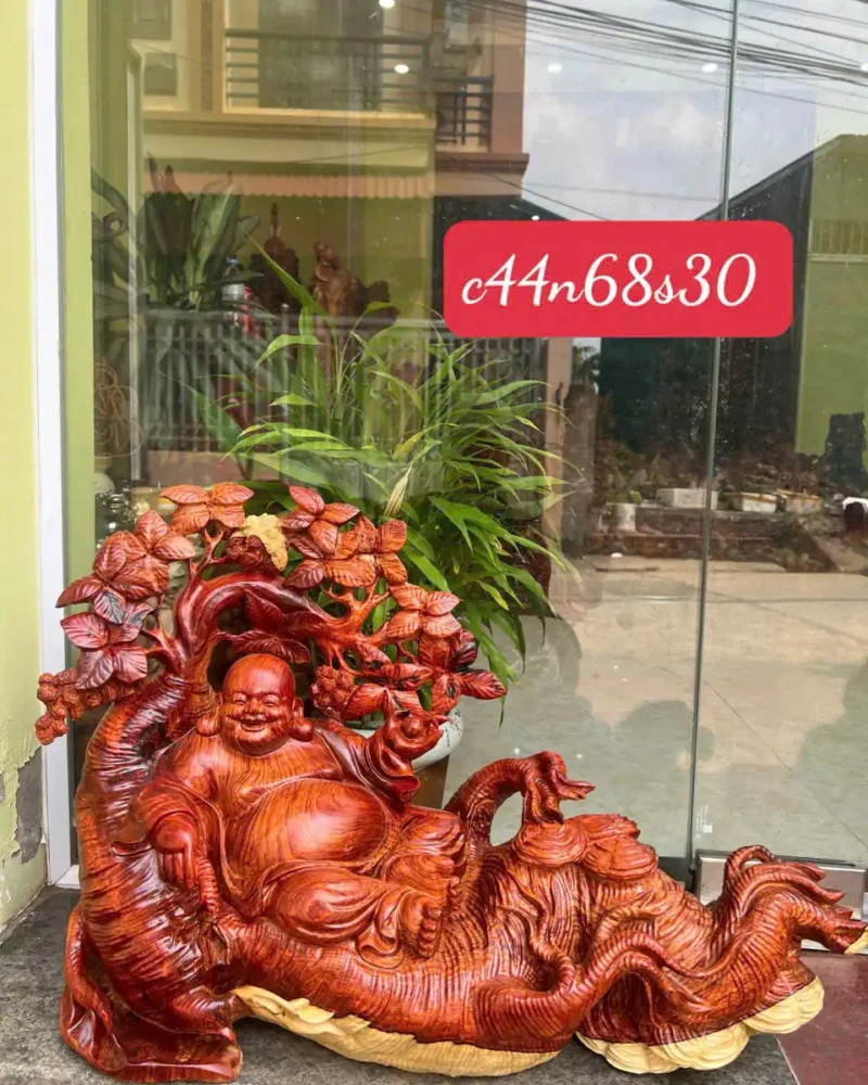 cu-di-lac-G6055-1 Tượng Cụ Di Lặc Của Sâm Hàng Đục Kỹ Sắc Nét Tặng Kèm Kỷ G6055