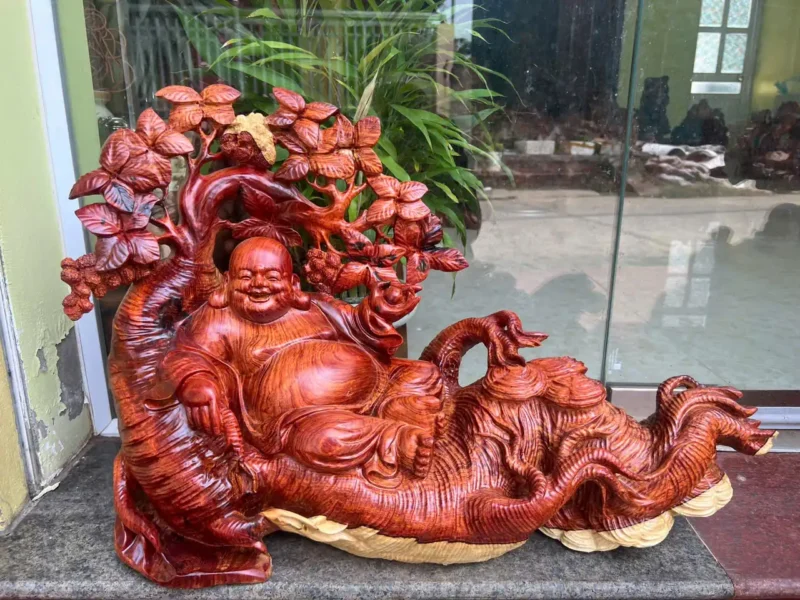 cu-di-lac-G6055-2 Tượng Cụ Di Lặc Của Sâm Hàng Đục Kỹ Sắc Nét Tặng Kèm Kỷ G6055