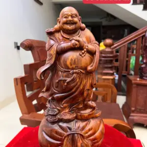 di-lac-chuc-phuc-go-sua-bac-G5058-1_Di Lặc Chúc Phúc Gỗ Sưa Bắc Liền Khối Giá 4.300 Triệu Kích Thước Cao 41cm, Ngang 18cm, Sâu 15cm Tượng Di Lặc Chúc Phúc Gỗ Sưa Bắc Liền Khối G5058
