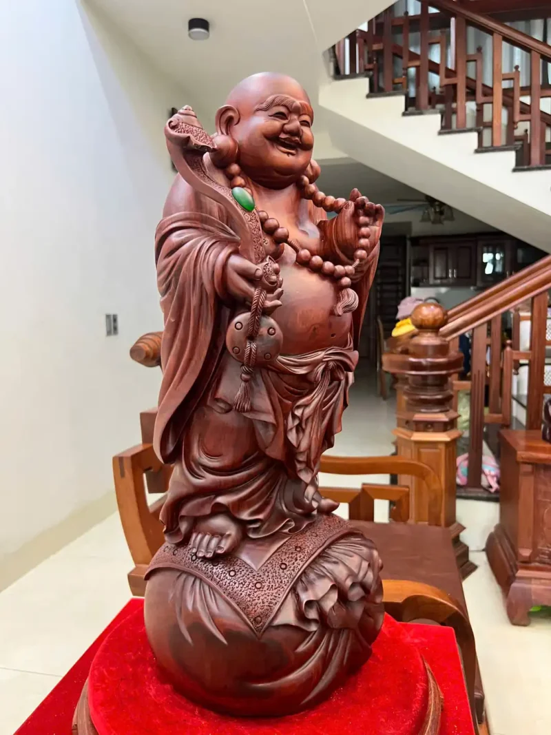 di-lac-go-G5997-4 Tượng Di Lặc Gỗ Tử Đàn Hàng To Đẹp Hàng Kỹ Sắc Nét G5997