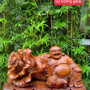 di-lac-ngoi-bap-cai-go-huong-ta-G5998-1 Tượng Di Lặc Ngồi Bắp Cải Gỗ Hương Ta Gia Lai Liền Khối G5998
