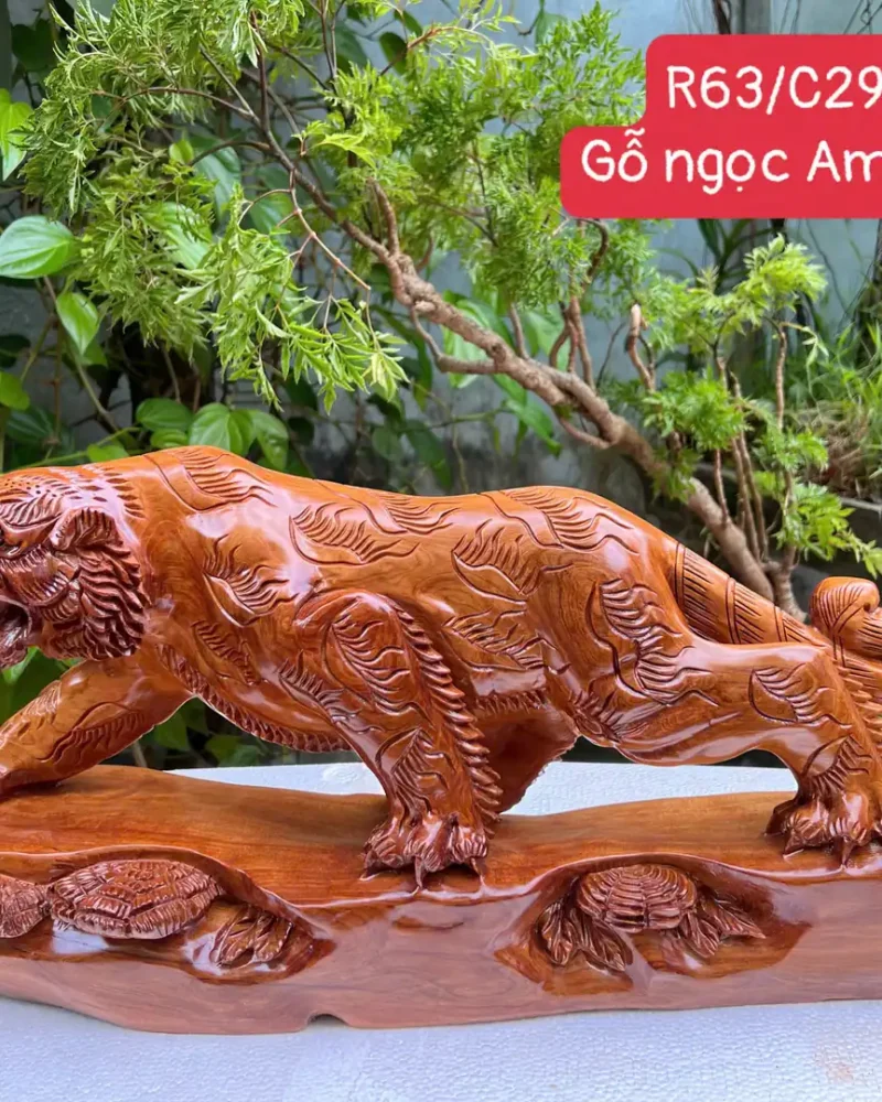 ho-ngoc-am-G6009-1 Tượng Hổ Ngọc Am Thơm Đã Sơn Liền Khối G6009