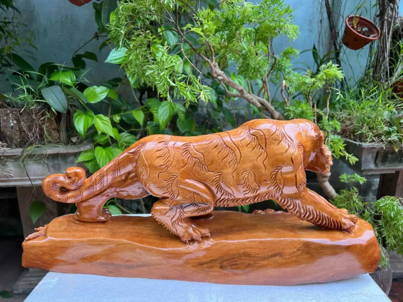 ho-ngoc-am-G6009-2 Tượng Hổ Ngọc Am Thơm Đã Sơn Liền Khối G6009