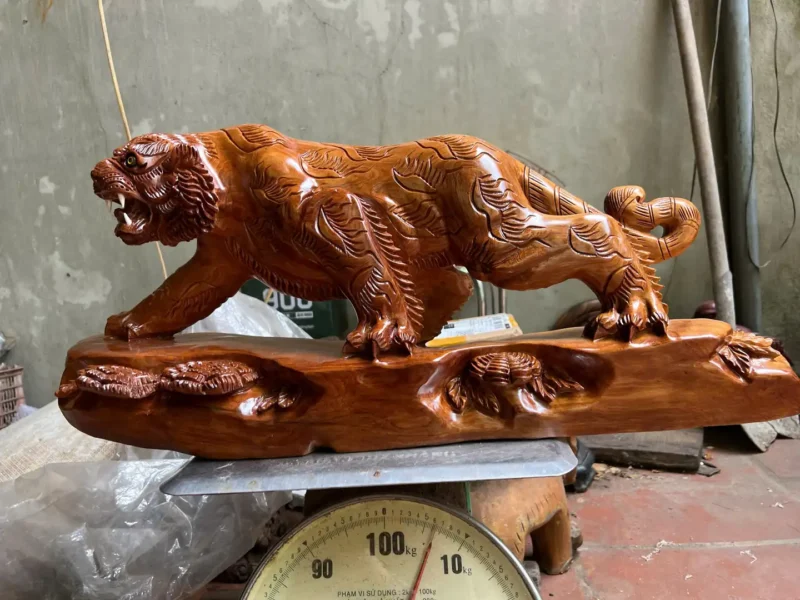 ho-ngoc-am-G6009-4 Tượng Hổ Ngọc Am Thơm Đã Sơn Liền Khối G6009