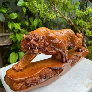 ho-ngoc-am-G6009-5 Tượng Hổ Ngọc Am Thơm Đã Sơn Liền Khối G6009