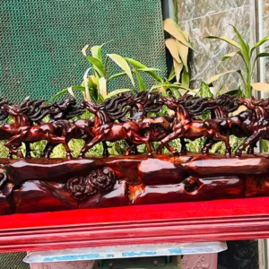 ma-ao-thanh-G6066-3 Tượng Mã Đáo Thành Công Gỗ Trắc Ta Đỏ Đen Hàng Kỹ Nét Liền Khối G6066