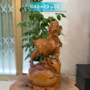 nhat-duong-go-huong-ta-G6015-1 Tượng Nhất Dương Gỗ Hương Ta Liền Khối G6015
