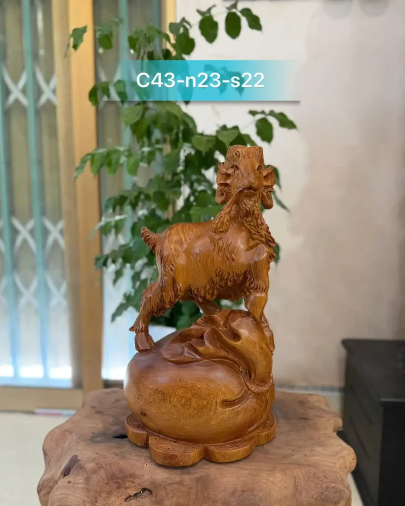 nhat-duong-go-huong-ta-G6015-1 Tượng Nhất Dương Gỗ Hương Ta Liền Khối G6015