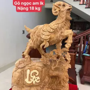 nhat-duong-go-ngoc-am-G5074-1_Nhất Dương Gỗ Ngọc Am Chất Gỗ Già Nặng Mộc Đẹp Giá 4.600 Triệu Kích Thước Cao 62cm, Ngang 40cm, Sâu 26cm Tượng Nhất Dương Gỗ Ngọc Am Chất Gỗ Già Nặng Mộc Đẹp Liền Khối G5074