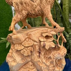 nhat-duong-go-ngoc-am-G5957-3 Tượng Nhất Dương Gỗ Ngọc Am Liền Khối Hàng Nhiều Dầu Thơm Nức G5957