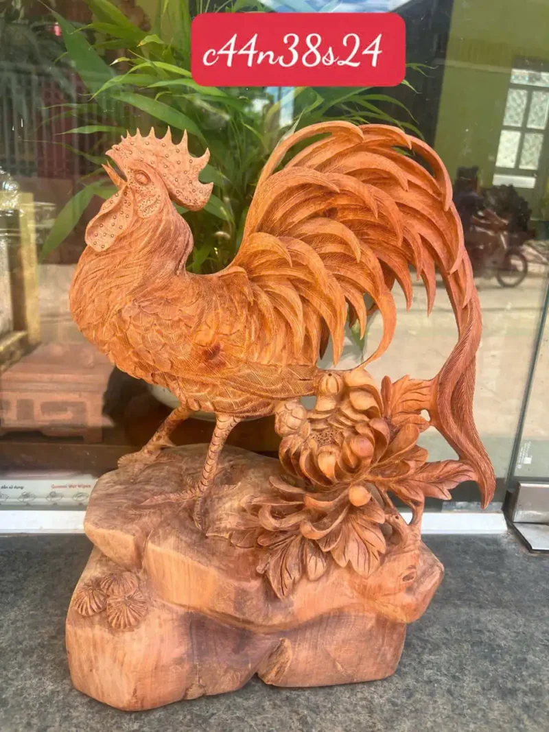 nhat-ke-huong-G6069-1 Tượng Nhất Kê Hương Ta Liền Khối Hàng Đục Kỹ Sắc Nét G6069