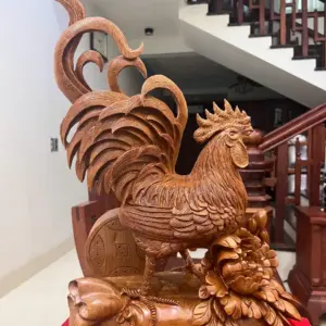 nhat-ke-ung-bao-tien-go-ngoc-am-G5135-2_Nhất Kê Đứng Bao Tiền Gỗ Ngọc Am Liền Khối Giá 4.500 Triệu Kích Thước Cao 58cm, Ngang 35cm, Sâu 19cm Tượng Nhất Kê Đứng Bao Tiền Gỗ Ngọc Am Liền Khối G5135