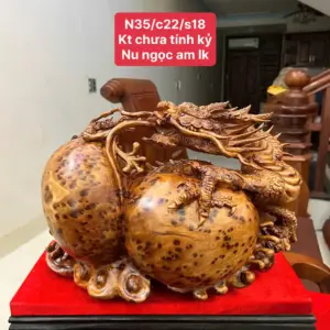 nhat-long-von-G5078-1_Nhất Long Vờn Ngọc Nu Ngọc Am Liền Khối Giá 6.400 Triệu Kích Thước Cao 22cm, Ngang 35cm, Sâu 18cm Tượng Nhất Long Vờn Ngọc Nu Ngọc Am Liền Khối G5078