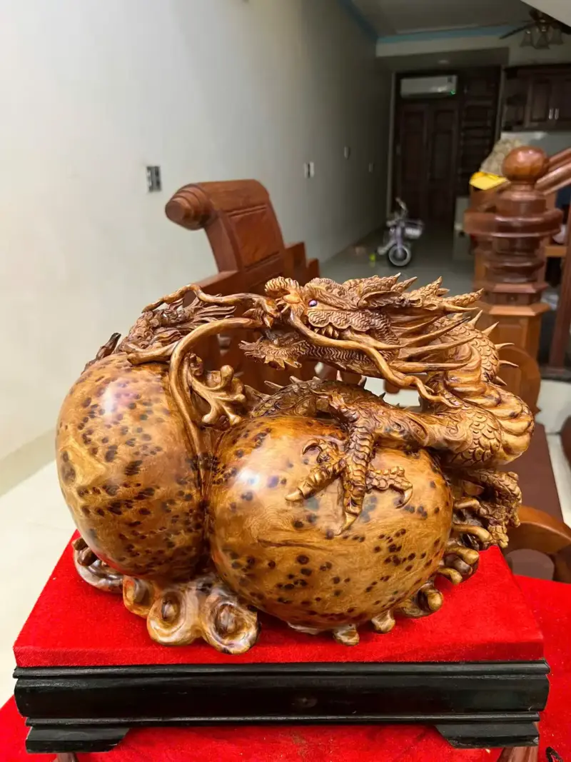 nhat-long-von-G5078-2_Nhất Long Vờn Ngọc Nu Ngọc Am Liền Khối Giá 6.400 Triệu Kích Thước Cao 22cm, Ngang 35cm, Sâu 18cm Tượng Nhất Long Vờn Ngọc Nu Ngọc Am Liền Khối G5078