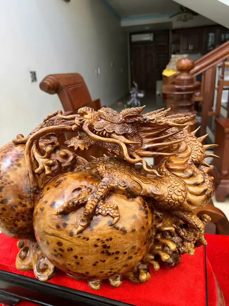 nhat-long-von-G5078-4_Nhất Long Vờn Ngọc Nu Ngọc Am Liền Khối Giá 6.400 Triệu Kích Thước Cao 22cm, Ngang 35cm, Sâu 18cm Tượng Nhất Long Vờn Ngọc Nu Ngọc Am Liền Khối G5078