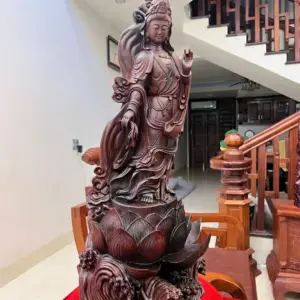 phat-ba-go-trac-viet-G5059-4_Phật Bà Gỗ Trắc Việt Hàng Kỹ Giá 21.500 Triệu Kích Thước Cao 83cm, Ngang 33cm, Sâu 21cm Tượng Phật Bà Gỗ Trắc Việt Hàng Kỹ Liền Khối G5059