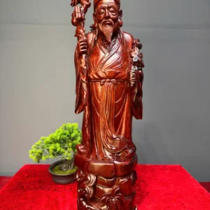 than-y-hoa-a-go-tu-an-G6077-1 Tượng Thần Y Hoa Đà Gỗ Tử Đàn Liền Khối G6077