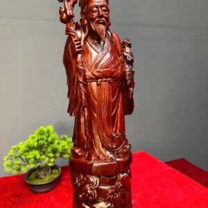 than-y-hoa-a-go-tu-an-G6077-3 Tượng Thần Y Hoa Đà Gỗ Tử Đàn Liền Khối G6077