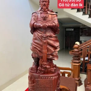 tran-quoc-tuan-G6037-1 Tượng Trần Quốc Tuấn Chống Kiếm Hàng To Nặng Liền Khối G6037