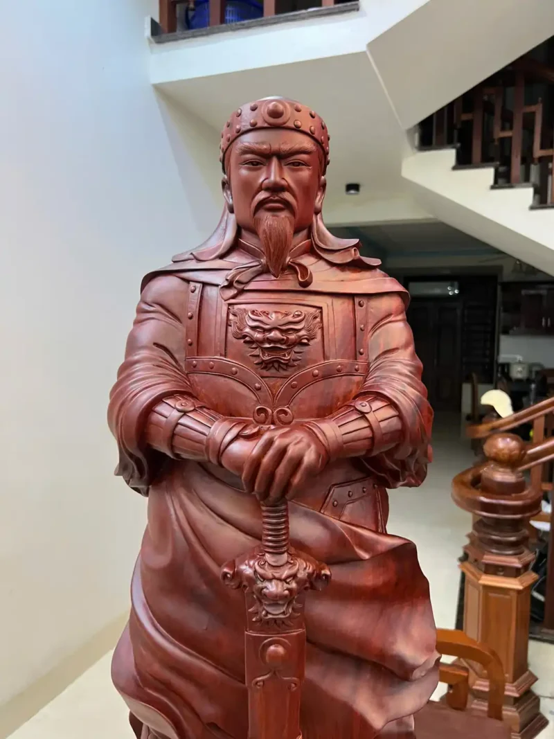 tran-quoc-tuan-G6037-3 Tượng Trần Quốc Tuấn Chống Kiếm Hàng To Nặng Liền Khối G6037