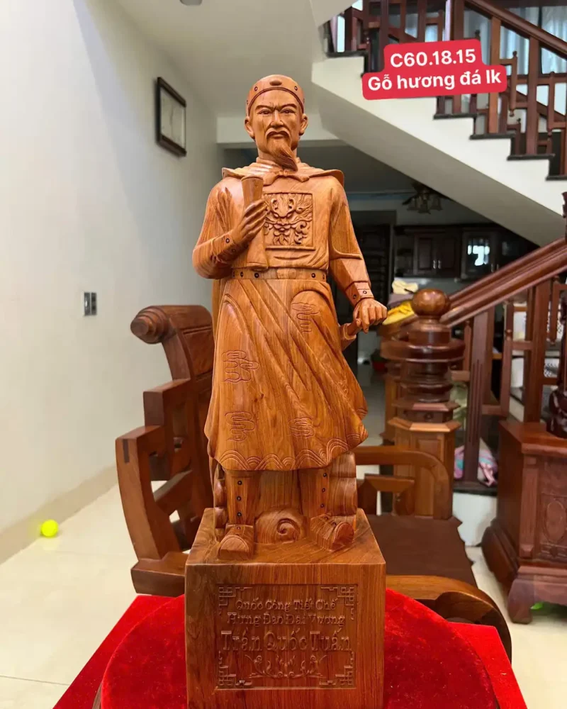 tran-quoc-tuan-G6039-1 Tượng Trần Quốc Tuấn Hương Đá Liền Khối G6039
