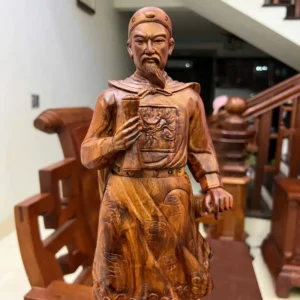 tran-quoc-tuan-G6079-2 Tượng Trần Quốc Tuấn Gỗ Sưa Bắc Liền Khối G6079