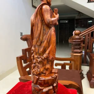 tran-quoc-tuan-G6080-5 Tượng Trần Quốc Tuấn Gỗ Sưa Liền Khối G6080