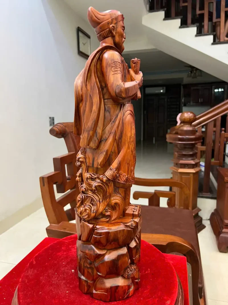 tran-quoc-tuan-G6080-5 Tượng Trần Quốc Tuấn Gỗ Sưa Liền Khối G6080