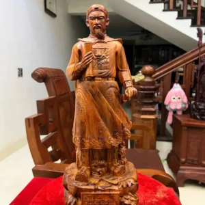 tran-quoc-tuan-G6099-2 Tượng Trần Quốc Tuấn Gỗ Sưa Bắc Liền Khối G6099