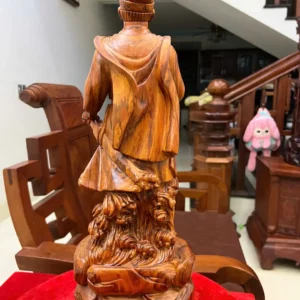 tran-quoc-tuan-G6099-3 Tượng Trần Quốc Tuấn Gỗ Sưa Bắc Liền Khối G6099
